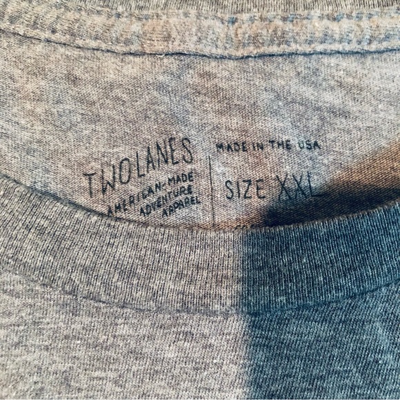 On Two Lanes Gray T-shirt - Picture 3 of 3